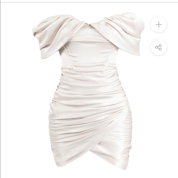 White satin corset dress - Picture 1 of 6